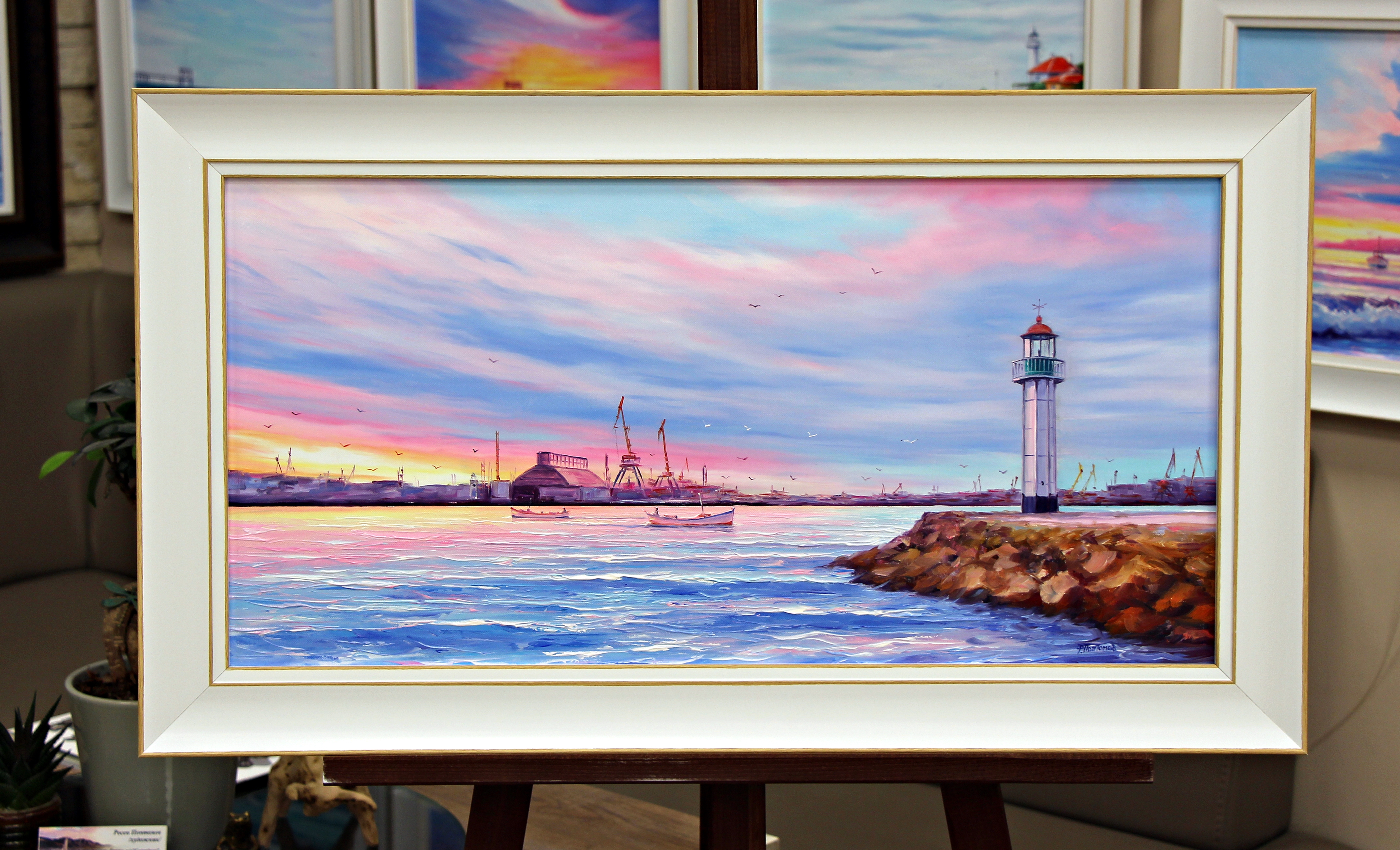 Морски пейзаж 2198, размер с рамка 40/70 - 150€